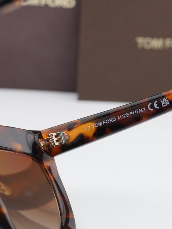 Tom Ford Doris FT1112 53G Cat Eye Sunglasses - Havana / Brown main image 9